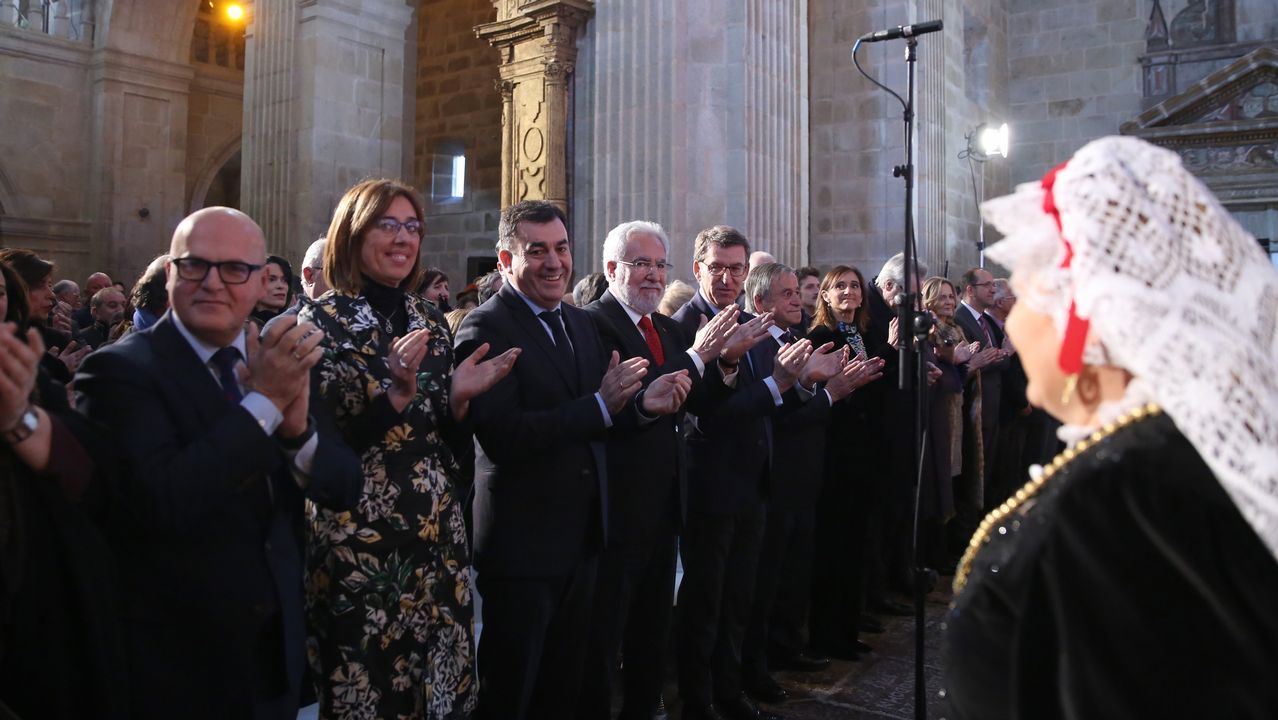 Coral de Ruada pechou o acto de entrega dos premios Cultura Galega interpretando o himno