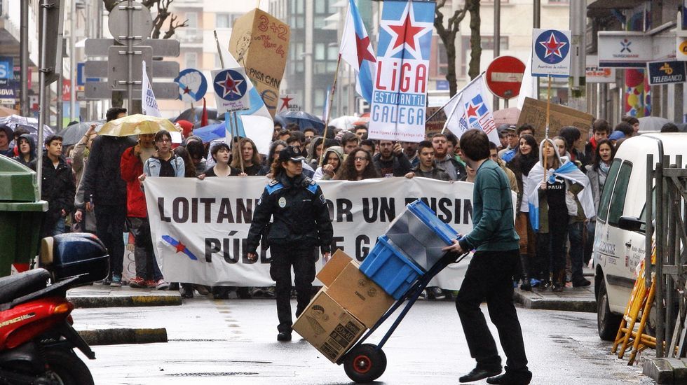 Manifestación en Pontevedra