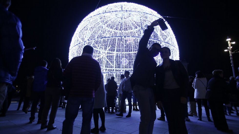 Luces de Navidad en A Coruña: La Marina
