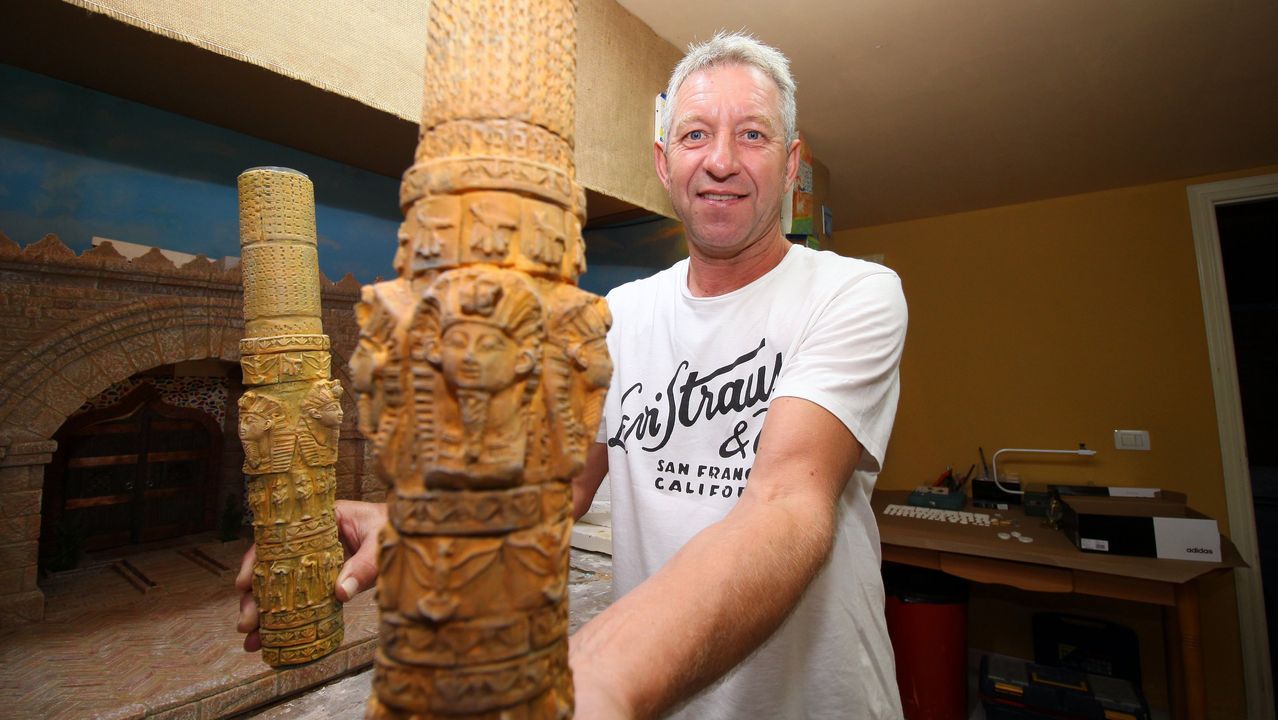 RESUMEN DEL AÑO 2019.CARLOS NIETO EN SU CASA CREANDO NUEVAS ESTRUCTURAS PARA EL BELEN DE NAVIDAD
