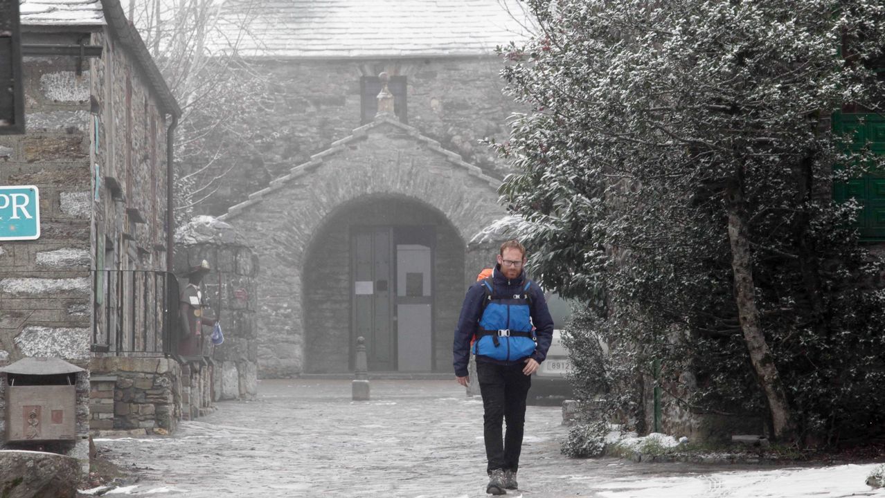 Nieve en O Cebreiro