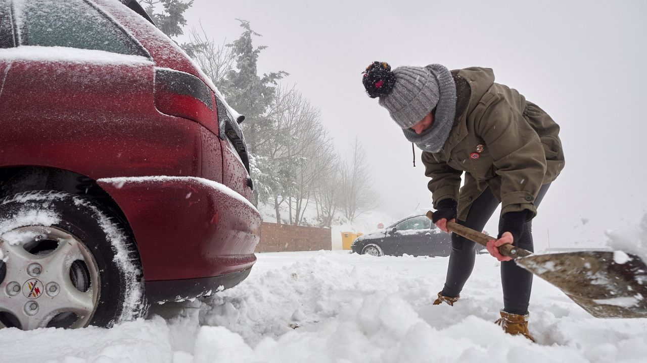 Temporal de nieve en Bilbao
