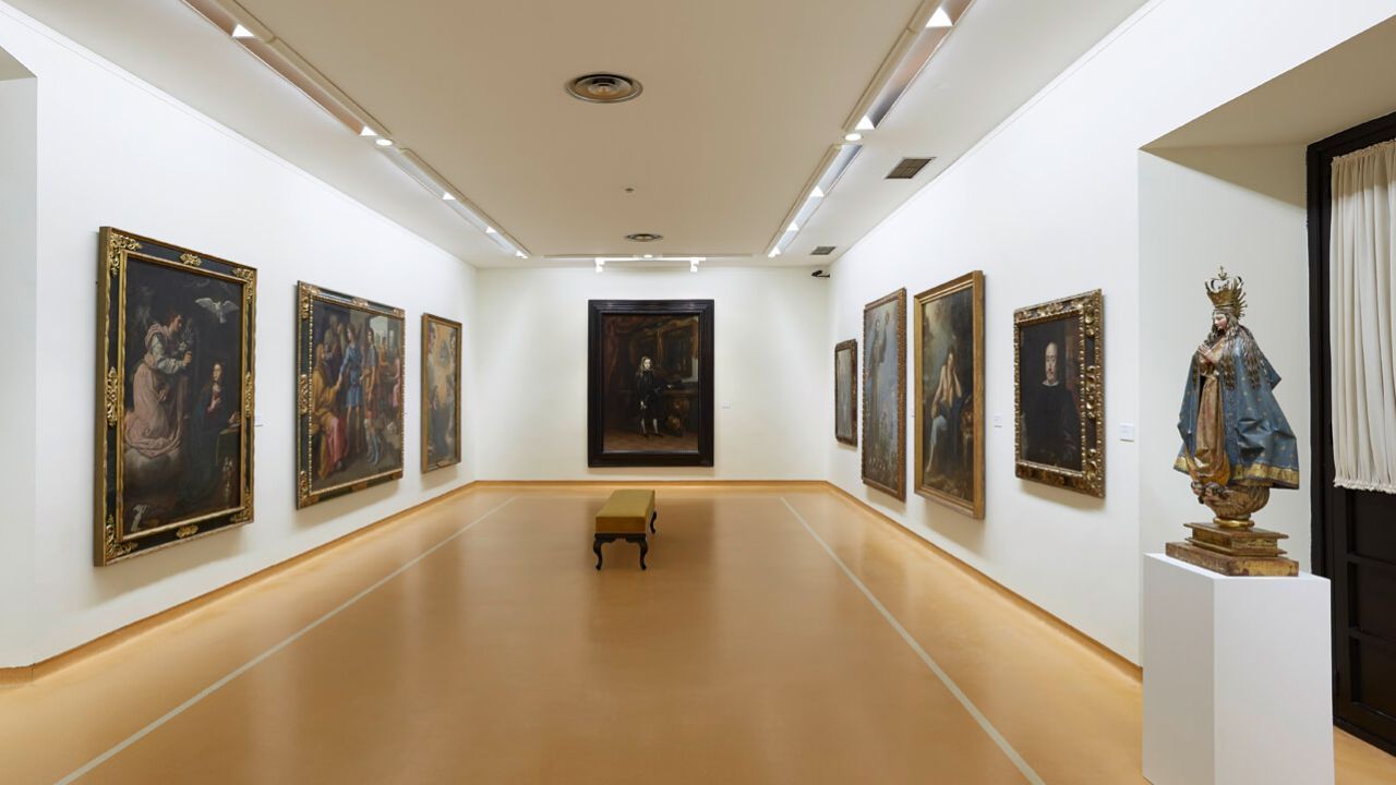 Teodoro, el primer cordero modificado gen�ticamente en Espa�a.Museo de Bellas Artes de Asturias