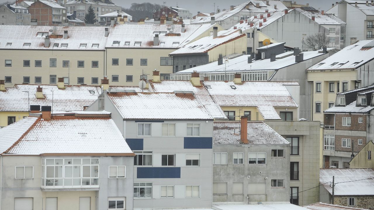 Nieve en Lalín