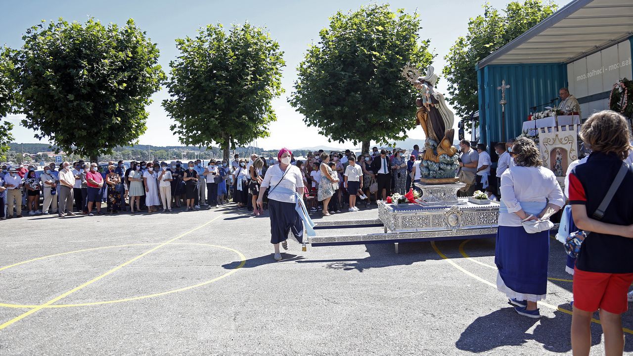 Procesión del Carmen en Lampón 2020