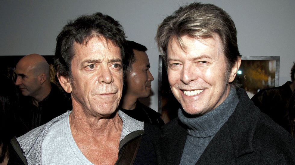 David Bowie junto a Lou Reed.