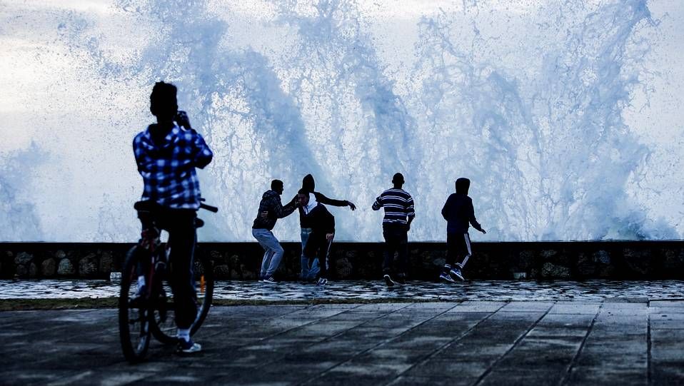 Carballo XXL.Tormenta eléctrica sobre Pontevedra