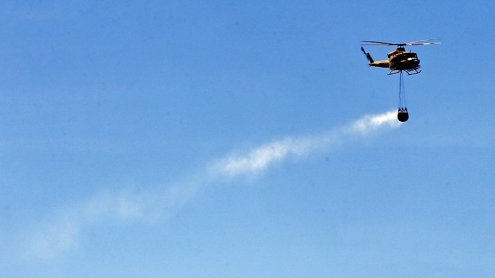 Incendio forestal en Aguasantas