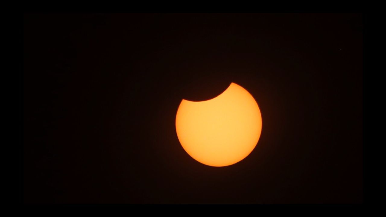 Eclipse parcial desde O Grove