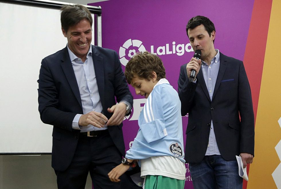 Eduardo Berizzo participó en un acto de la LFP pocas horas después de anunciarse su renovación por una temporada .