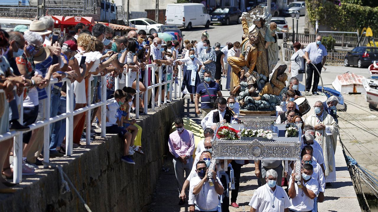 Procesión del Carmen en Lampón 2020