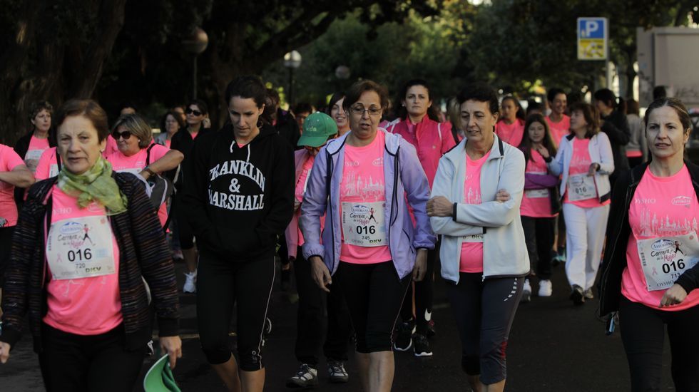La boxeadora Marta Brañas, participante en la carrera de la mujer