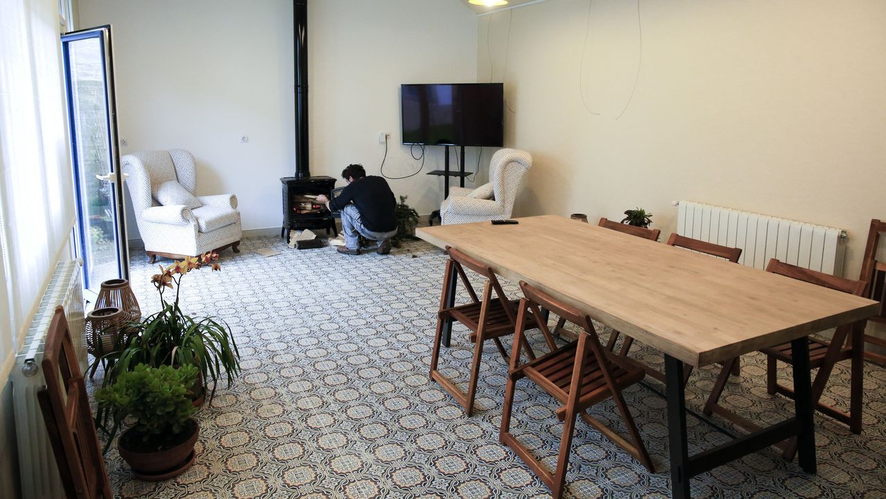 Zona preparada como espacio de actividades culturales