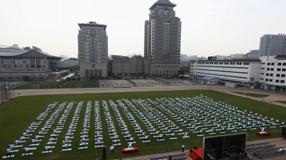 Día Internacional del Yoga en China.