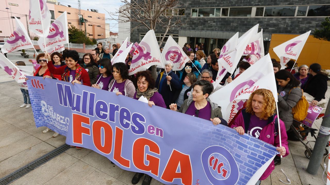 Manifestación por el 8M en Viveiro