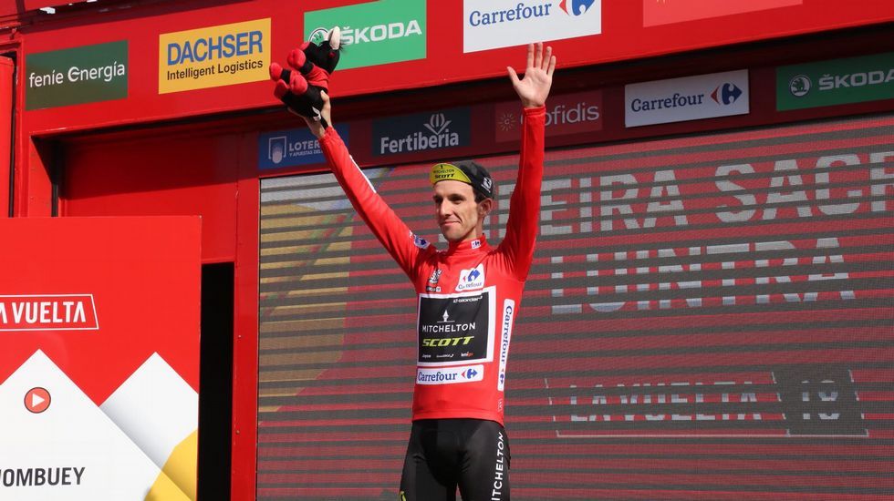 La llegada de la etapa de La Vuelta a Luíntra