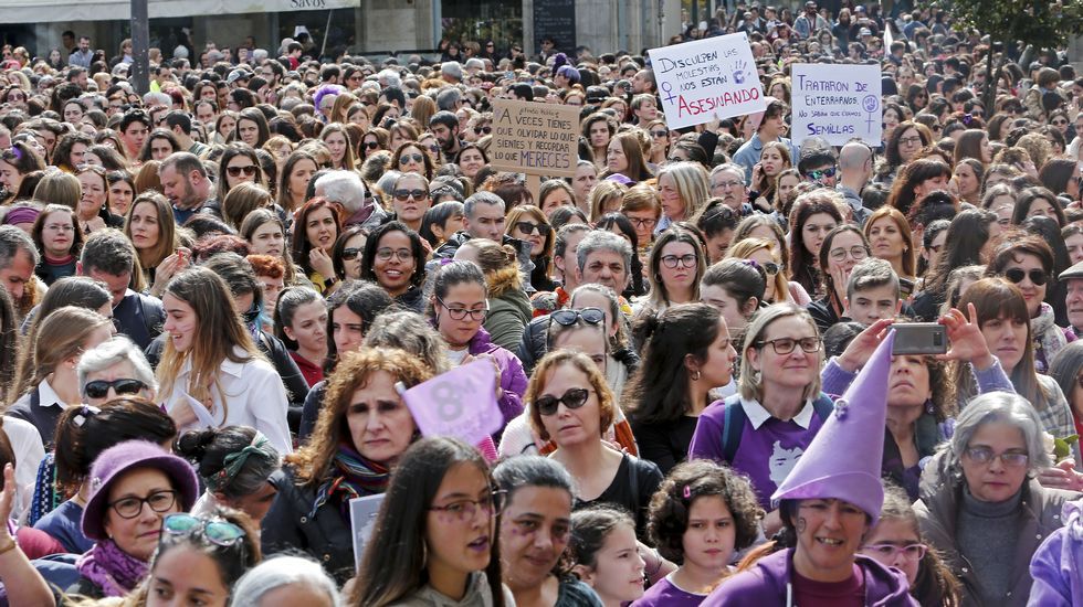 Condentración del 8M. Día de la Mujer