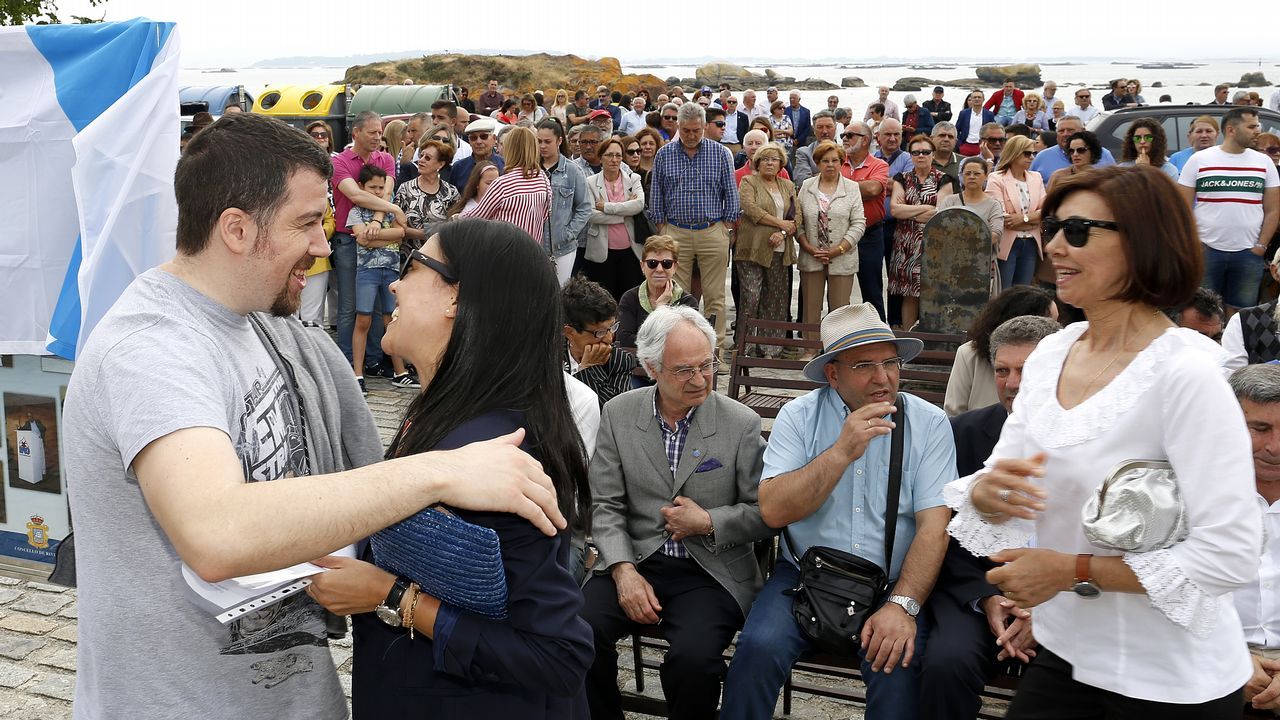 ACTO DEL HOMENAJE A PLACIDO BETANZOS EN EL QUE BAUTIZO´CON SU NOMBRE EL PASEO MARITIMO DE PALMEIRA