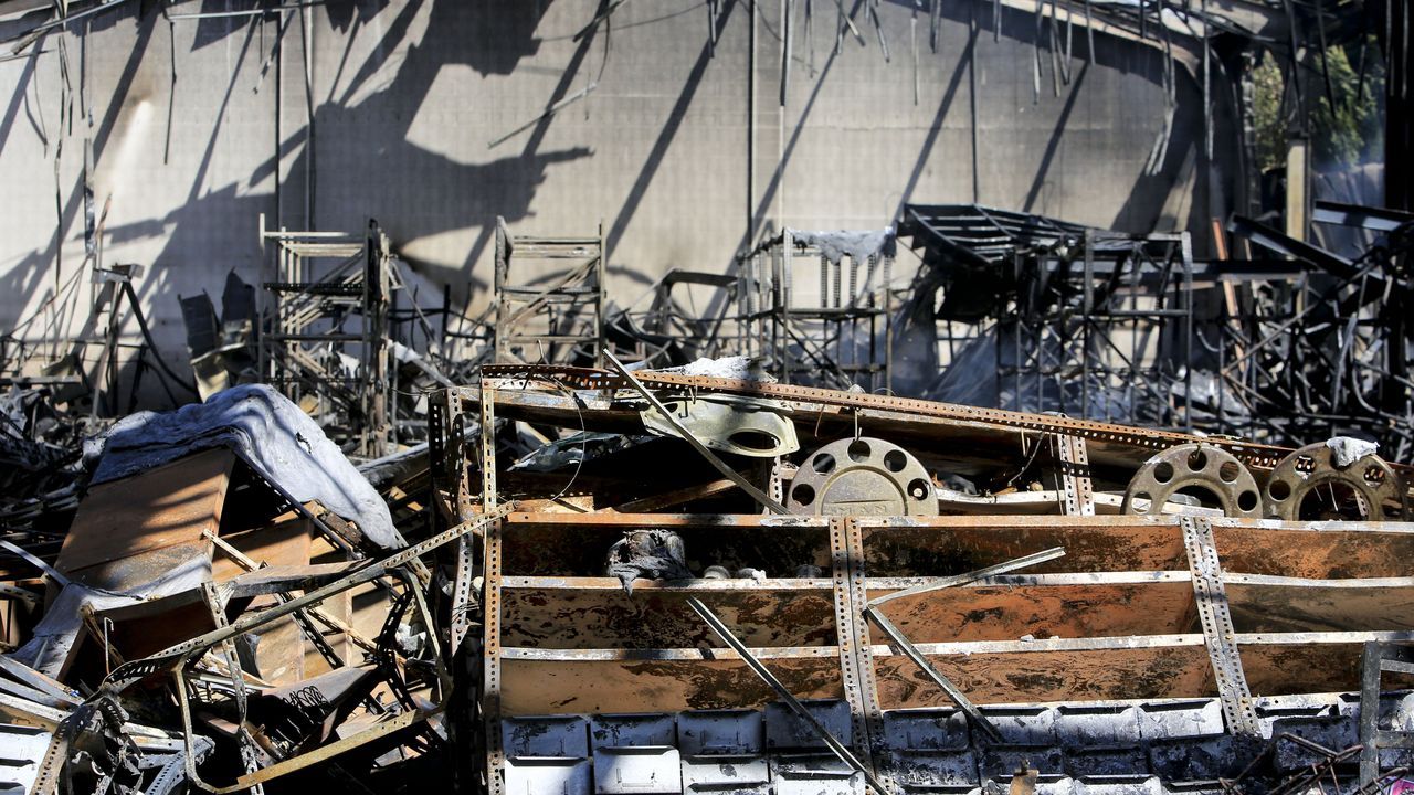 La nave de Al Volante quedó totalmente calcinada