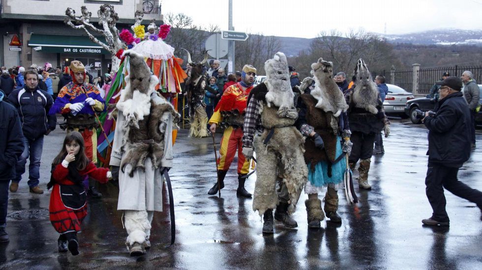 Mascarada ibérica.Cerca de 40 grupos y 800 personas participaron en la mascarada ibérica de Viana do Bolo