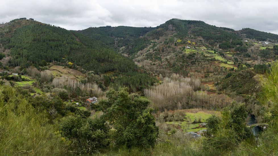 .Una vista de conjunto de la zona por la que discurre la ruta