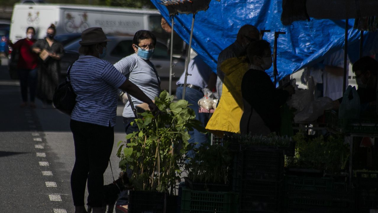 Primer día de uso obligatorio de mascarillas en Barbanza