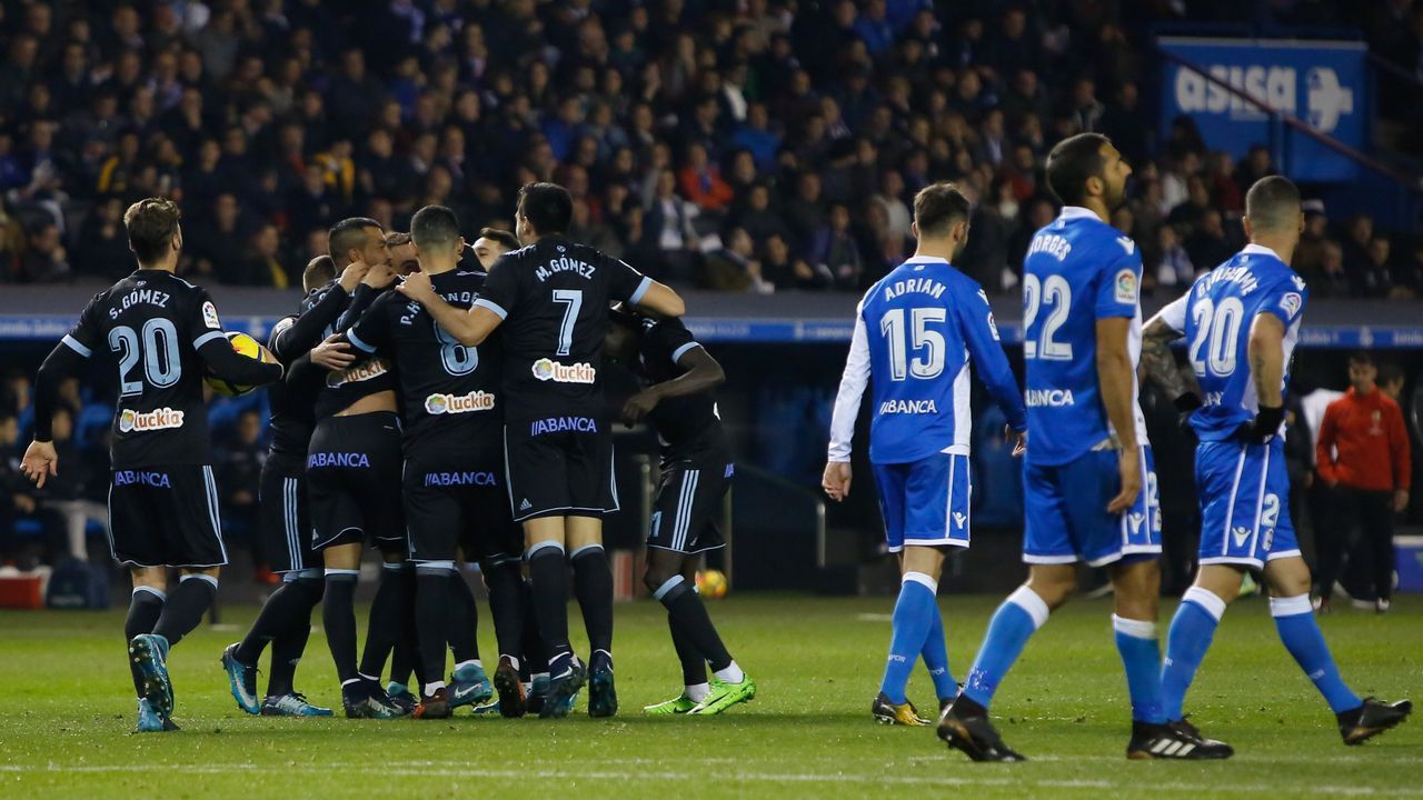 Deportivo-Celta (1-3) el 23 de diciembre del 2017. Doblete de Aspas