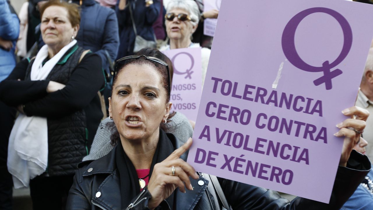 Manifestación en el centro de Vigo