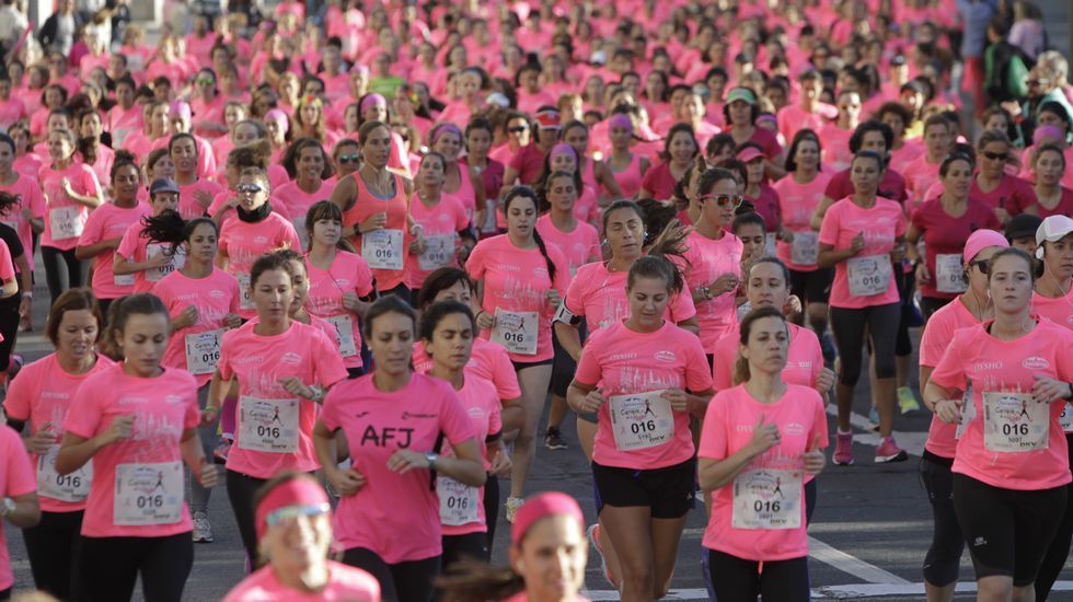 La boxeadora Marta Brañas, participante en la carrera de la mujer