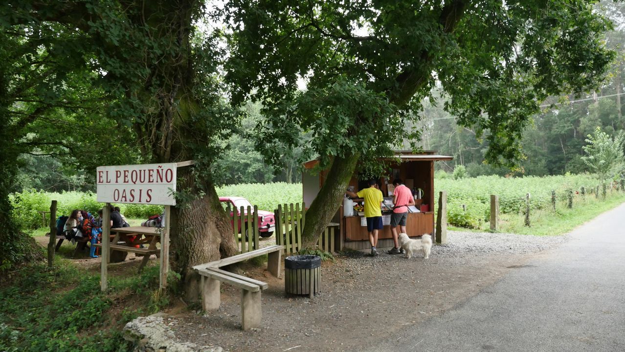 Un lugar a la sombra para una parada técnica