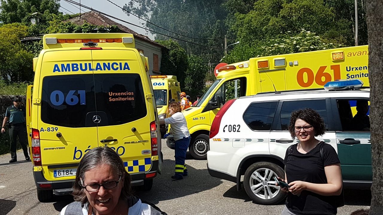 El diá después a la explosión mortal en Tui