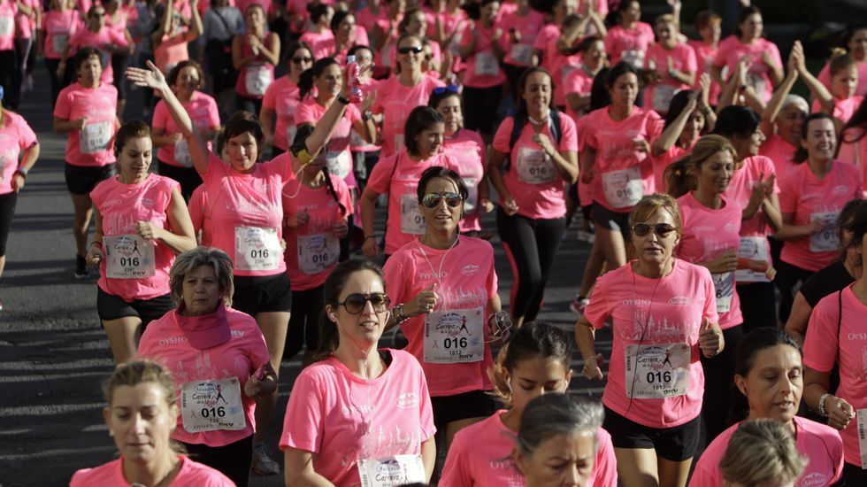 La boxeadora Marta Brañas, participante en la carrera de la mujer