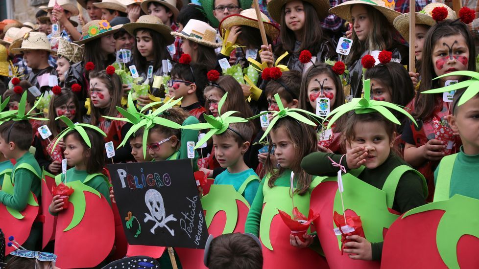 Proyecto Voz Natura del Colegio Jaime Balmes celebrando el día da terra