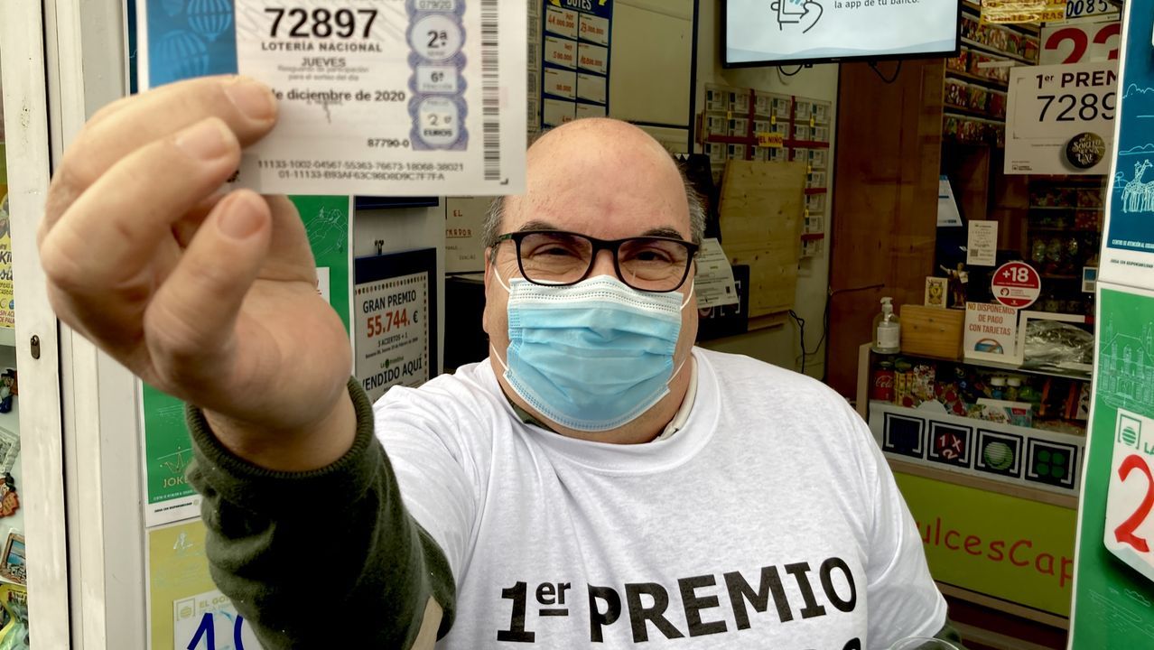 Y del Gordo también se vendió un décimo en Vigo, en la administración de la Porta do Sol