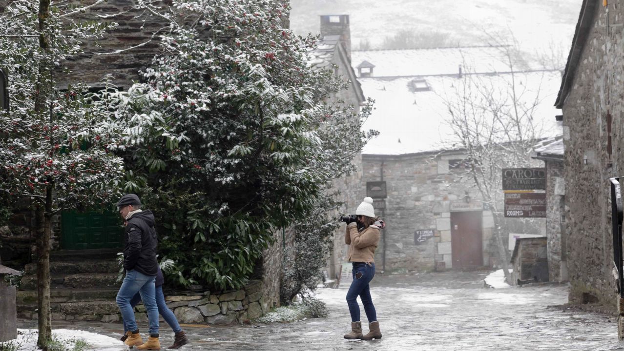 Nieve en O Cebreiro