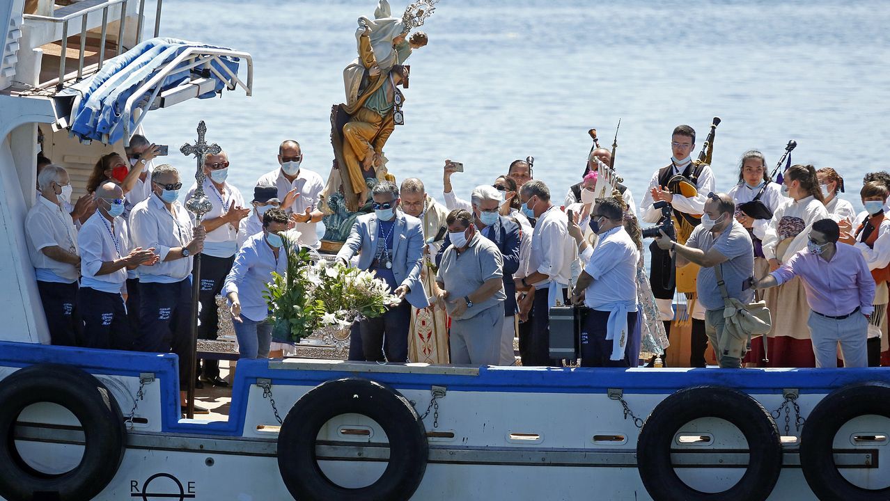 Procesión del Carmen en Lampón 2020