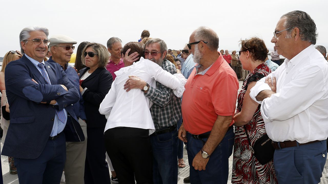ACTO DEL HOMENAJE A PLACIDO BETANZOS EN EL QUE BAUTIZO´CON SU NOMBRE EL PASEO MARITIMO DE PALMEIRA