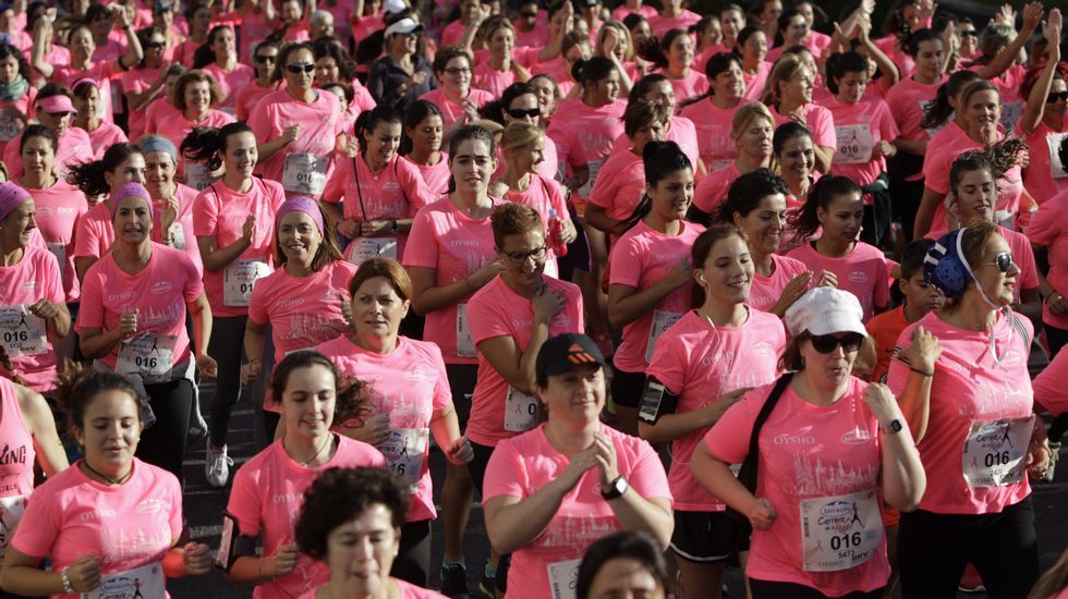 La boxeadora Marta Brañas, participante en la carrera de la mujer