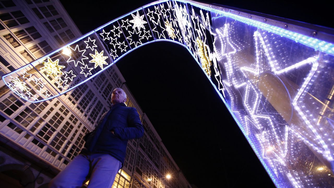 .Encendido del alumbrado navideño en A Coruña