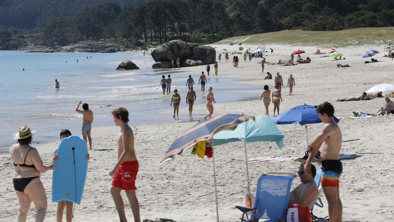 Playa de Nerga, en Cangas