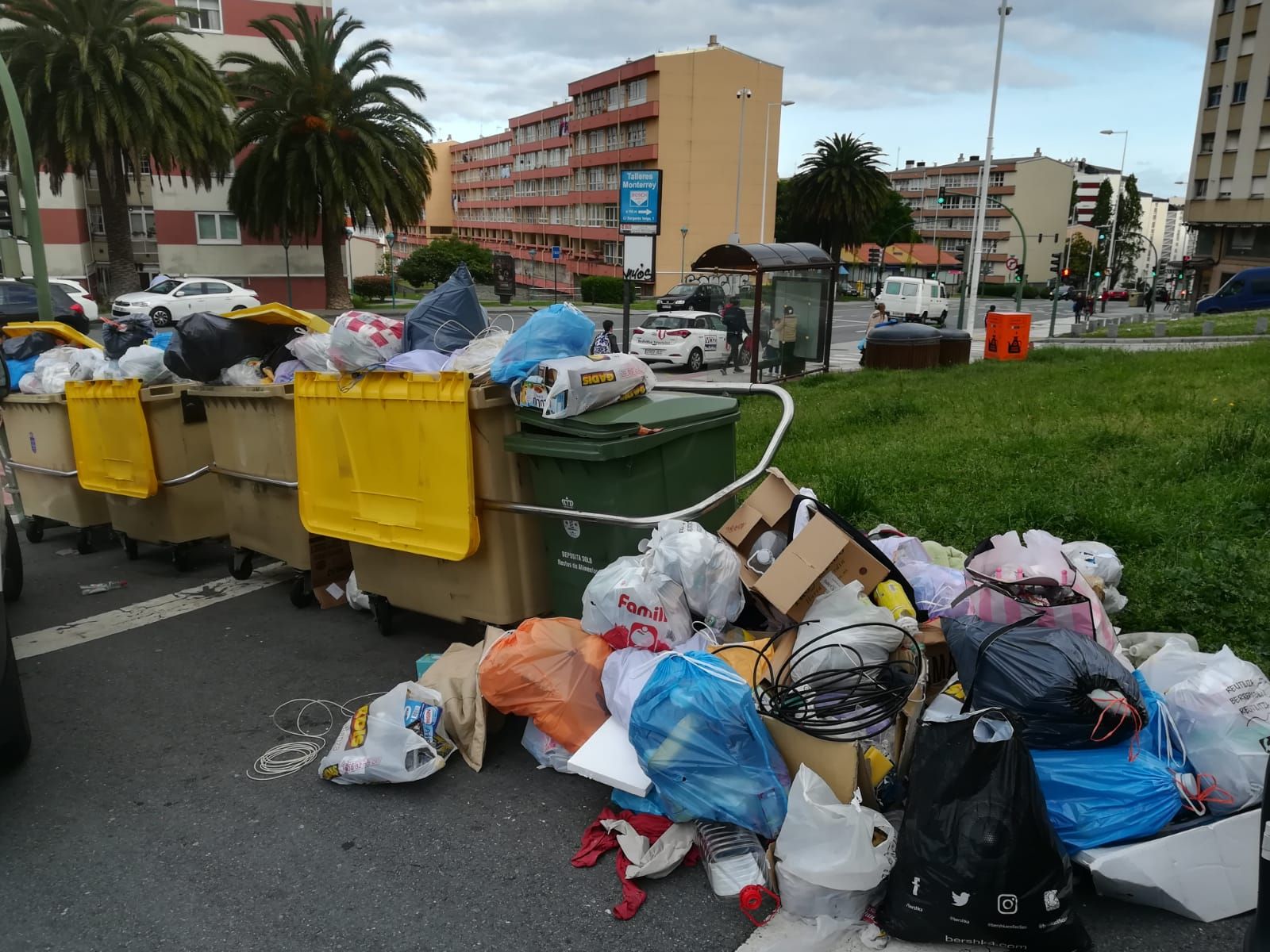 Cuarto día de la basura sin recoger