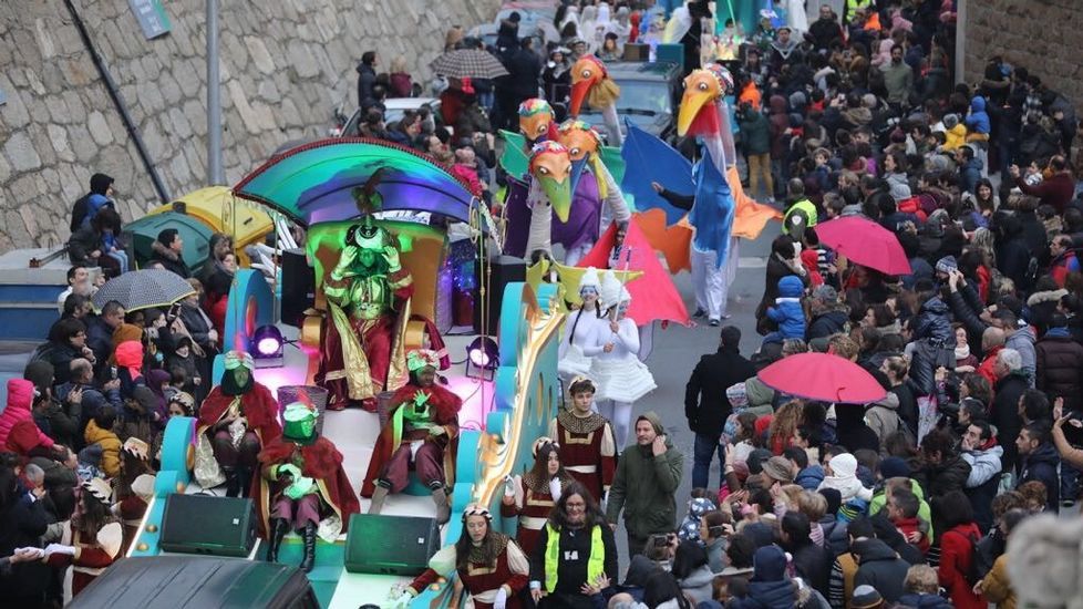 Sus Majestades de Oriente, a su paso por la capital gallega
