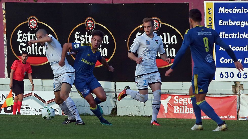 Partido de fútbol Segunda B entre Boiro y Celta B
