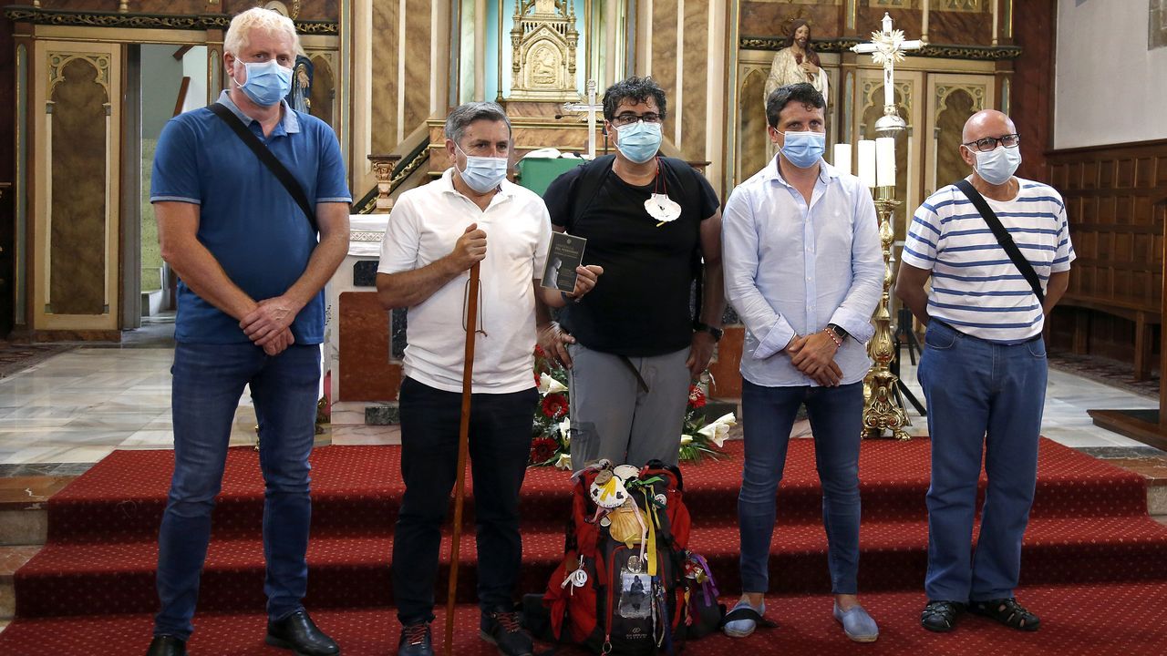 conmemoracion da chegada dos primeiros peregrinos polo camiño a orixe. os alcaldes recorrerán o ultimo tramo, desde o porto ata a igrexa en Corrubedo