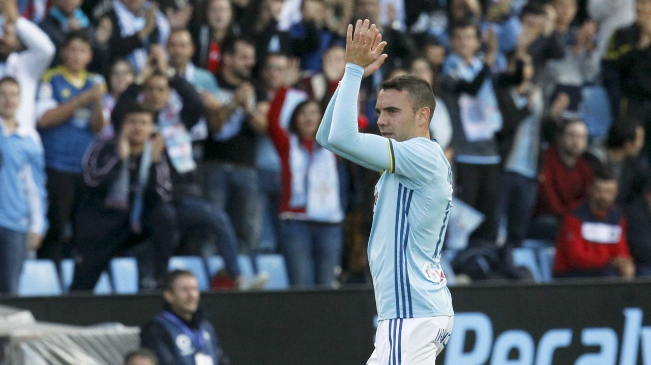 Celta-Deportivo (4-1) el 23 de octubre del 2016. Doblete de Iago