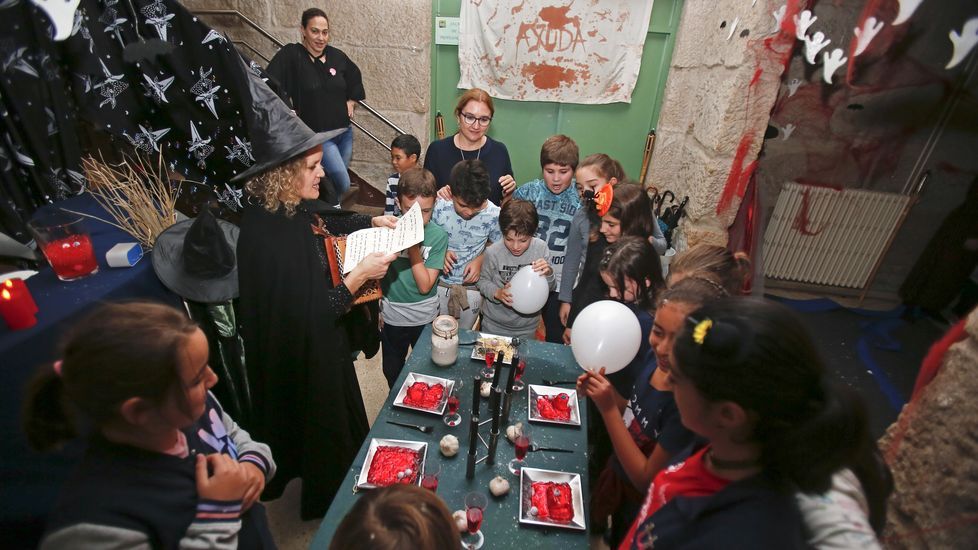 Celebración de samaín en el CEIP Praza de Barcelos. Halloween