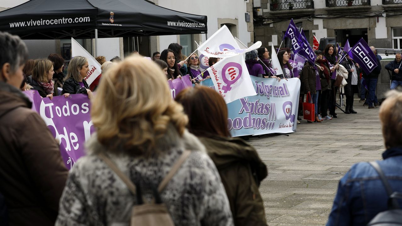 Manifestación por el 8M en Viveiro