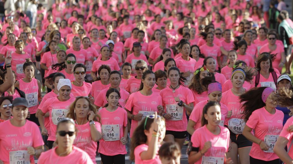 La boxeadora Marta Brañas, participante en la carrera de la mujer