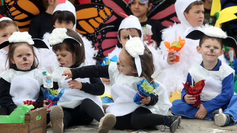Proyecto Voz Natura del Colegio Jaime Balmes celebrando el día da terra
