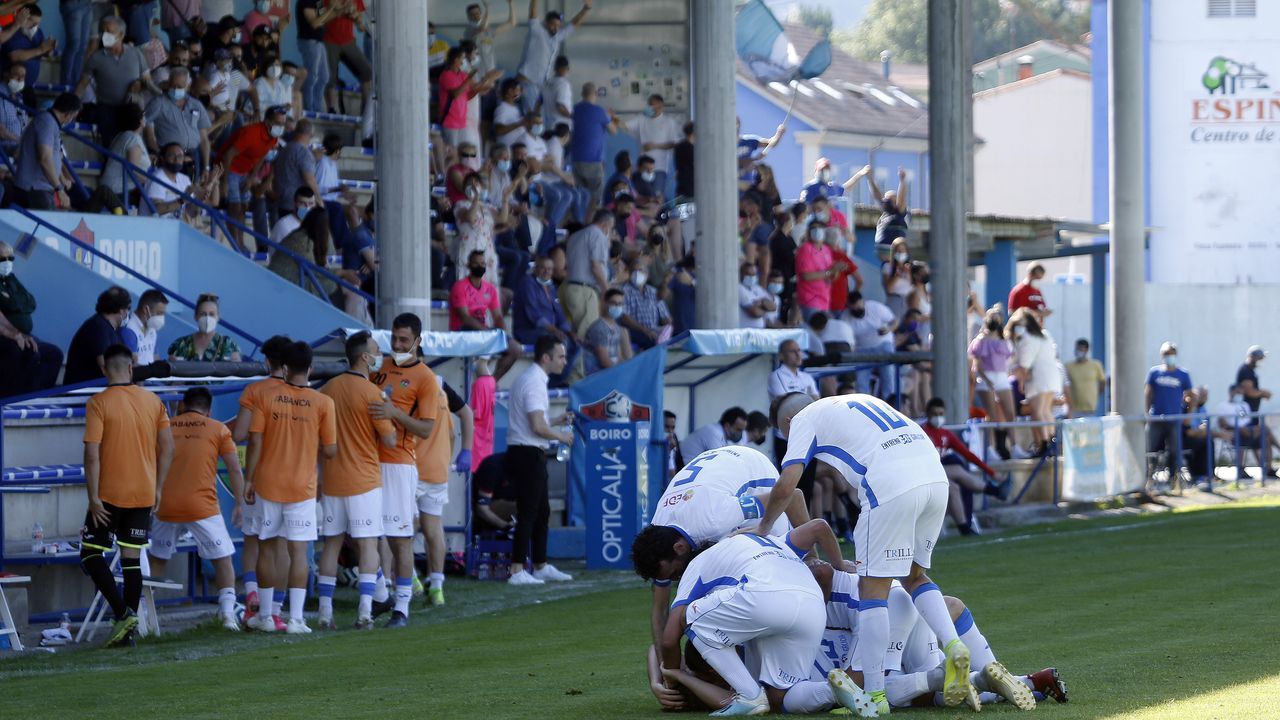 Partido entre el Boiro y el Lemos, de la fase de ascenso a Tercera